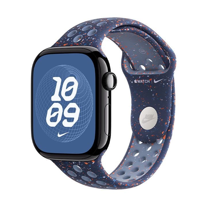Apple Nike Sport Band S/M 46mm, Pin-And-Tuck Closure, Durable And Lightweight Design - Blue Ribbon - MGC94ZM/A