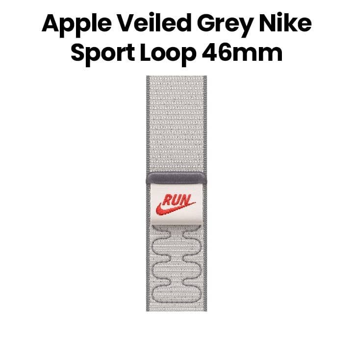 Apple Nike Sport Loop 46mm, Hook‑And‑Loop Closure, Durable And Lightweight Design - Veiled Gray - MGD44ZM/A