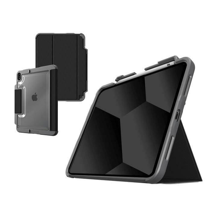 STM Dux Plus iPad Cover for iPad A16 / 10th Gen (2025/2022) – Black | STM-222387KX-01