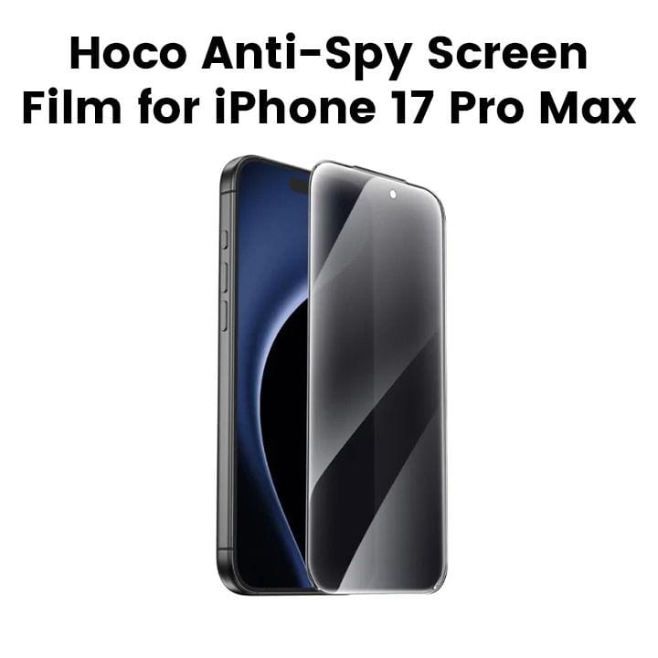 HOCO Signal Frosted Anti-Spy Film for iPhone 17 Pro Max – Black | DG6