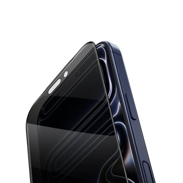 HOCO 3D Full Screen 360° Anti-Spy Tempered Glass for iPhone 17 Pro – Black | DG37
