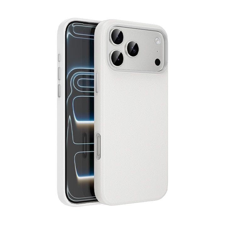 HOCO Leather Protective Case for iPhone 17 Pro Max – Light Gray | DG29