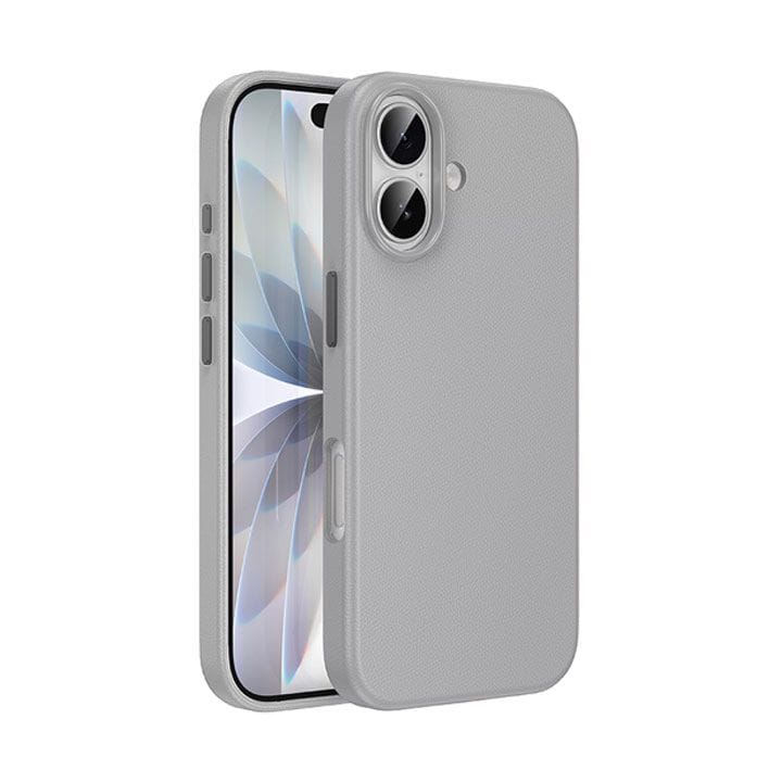 HOCO Leather Protective Case for iPhone 17 – Light Gray | DG29