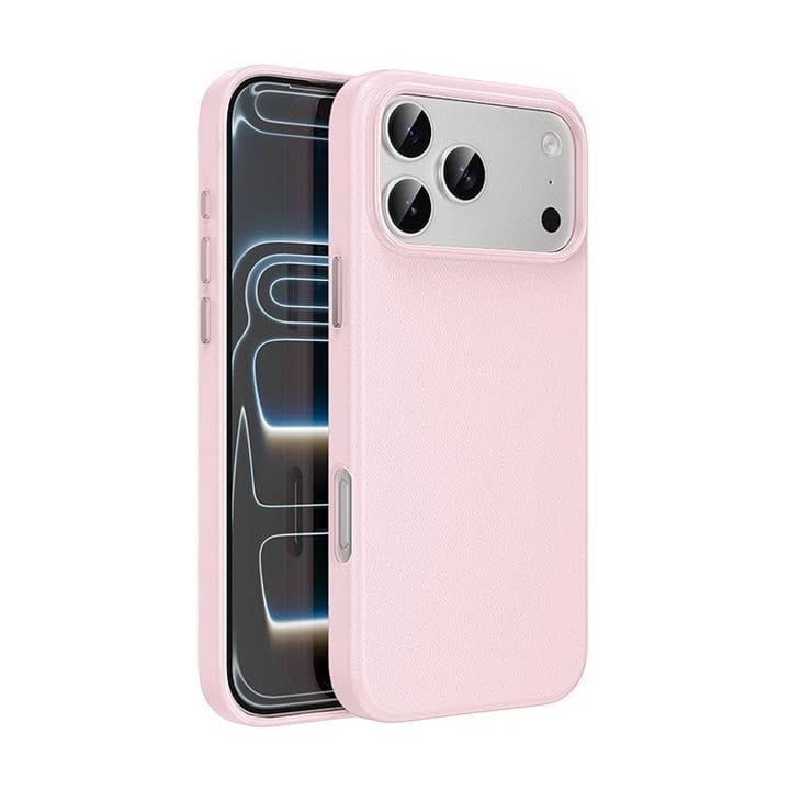HOCO Leather Protective Case for iPhone 17 Pro – Pink | DG29