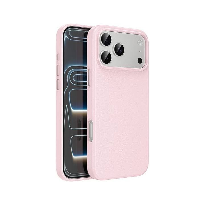 HOCO Leather Protective Case for iPhone 17 Pro Max – Pink | DG29