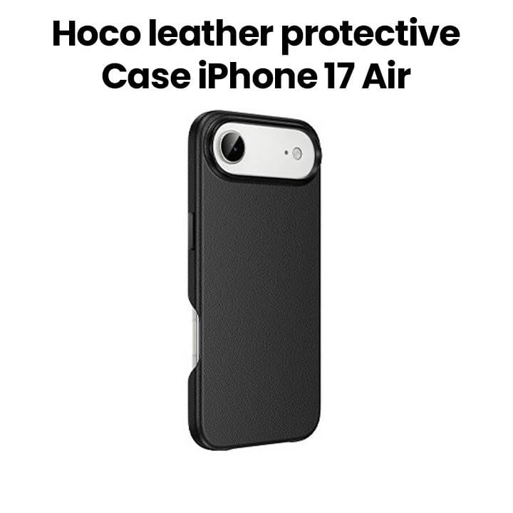 HOCO Leather Protective Case for iPhone Air – Black | DG29