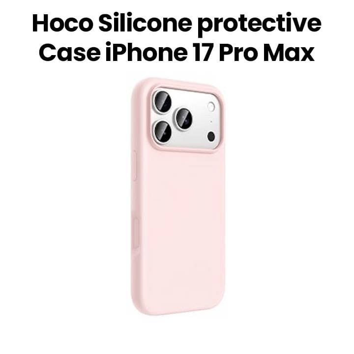 HOCO Silicone Protective Case for iPhone 17 Pro Max – Pink | DG30