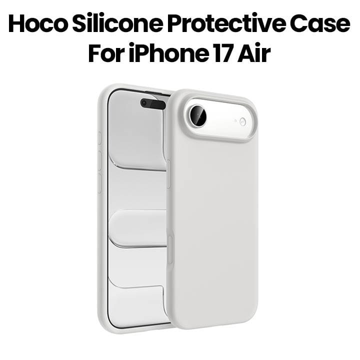 هوكو غطاء سيليكون واقٍ لهاتف آيفون إير — رمادي فاتح | DG30