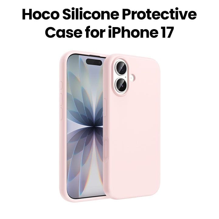 HOCO Silicone Protective Case for iPhone 17 – Pink | DG30
