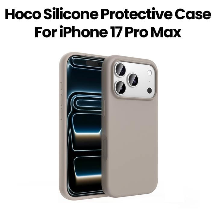 HOCO Silicone Protective Case for iPhone 17 Pro Max – Gray | DG30