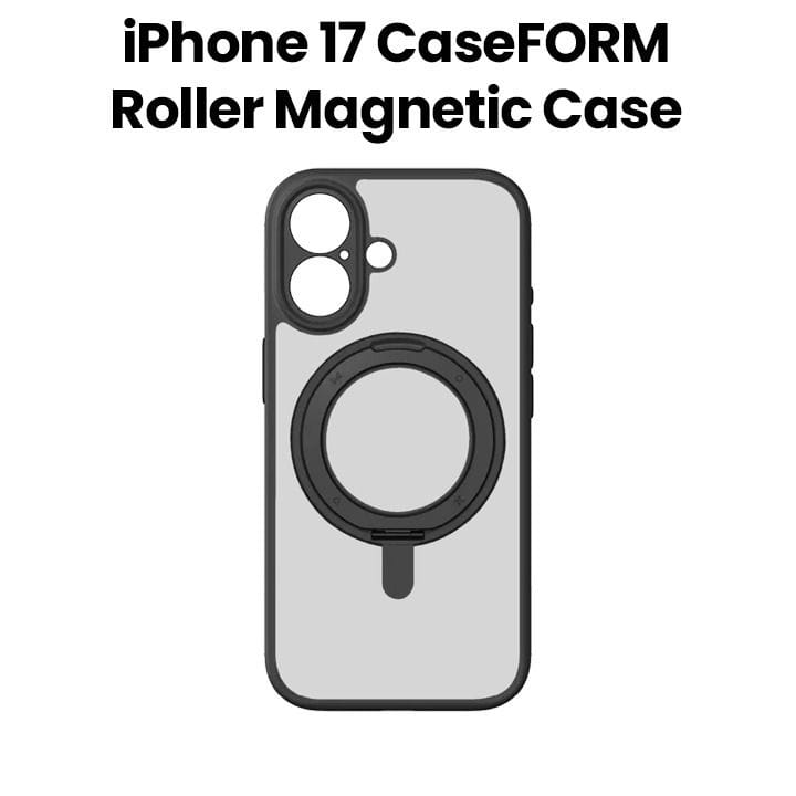 Momax Caseform Roller Magnetic Case for iPhone 17 6.3-Inch – Black | MRAP25SD