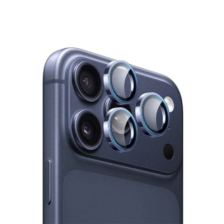 Elephant Horn Camera Lens Protector with Applicator iPhone 17 Pro/Pro Max Blue | EH-CLRTTSG17-BL