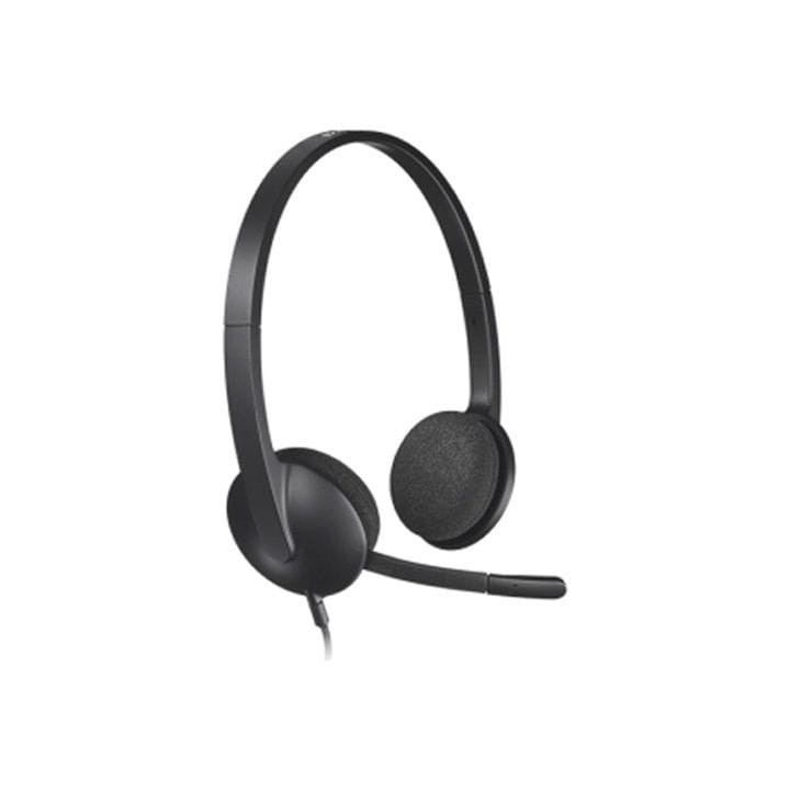 Logitech H340 USB Computer Wired Headset Black