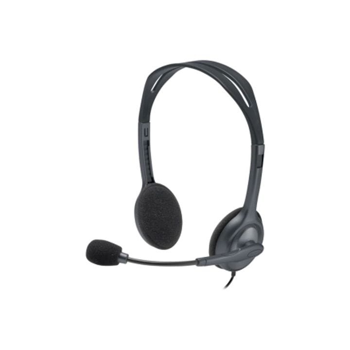 Logitech H111 Stereo Wired Headset with Microphone Black