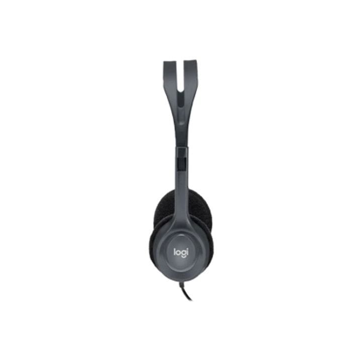 Logitech H111 Stereo Wired Headset with Microphone Black