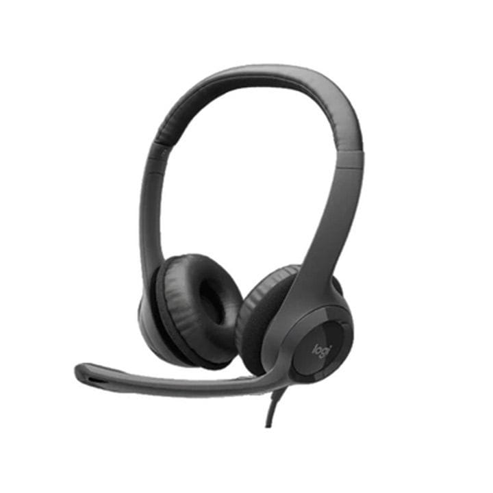 Logitech H390 USB Computer Wired Headset Black