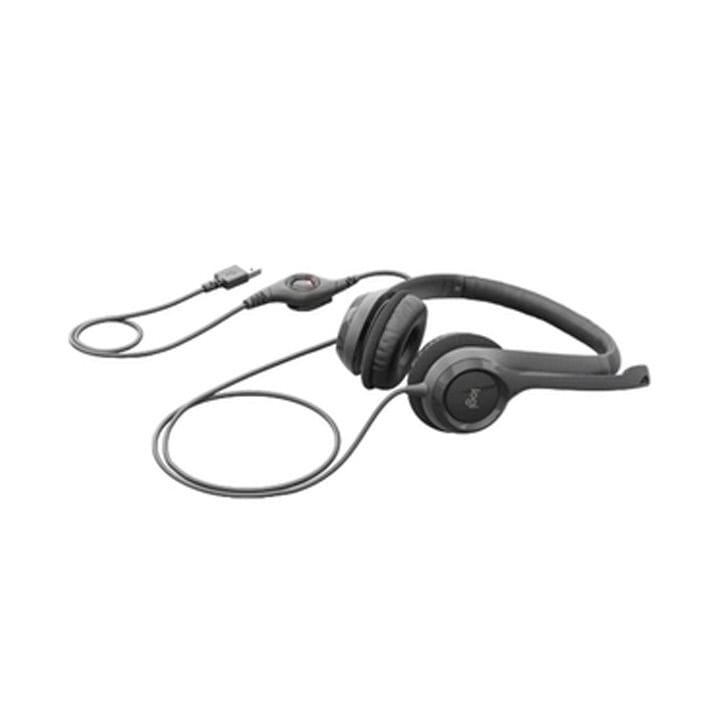 Logitech H390 USB Computer Wired Headset Black