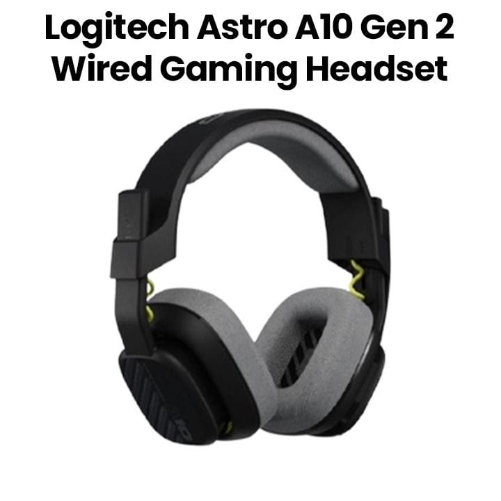 Logitech Astro A10 Gen 2 PlayStation Salvage Wired Gaming Headset Flip-to-Mute Mic Black | 939-002047