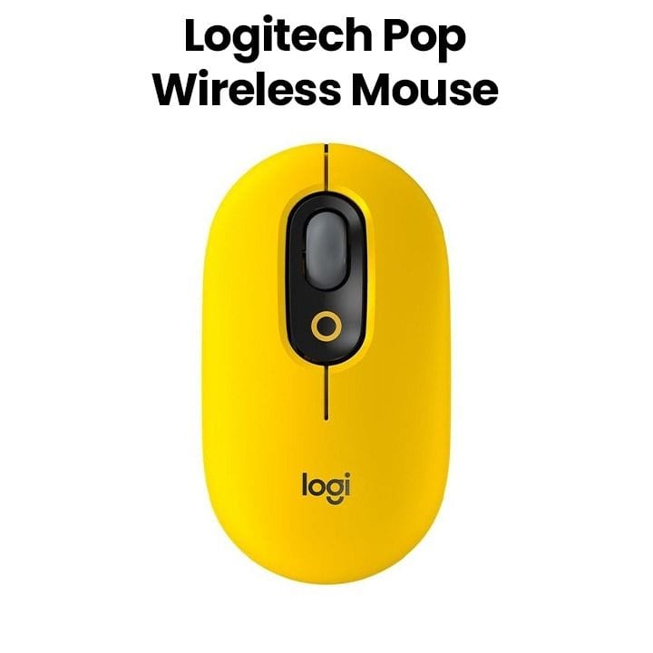 Logitech POP Mouse with Emoji Blast Wireless Mouse Yellow | 910-006546