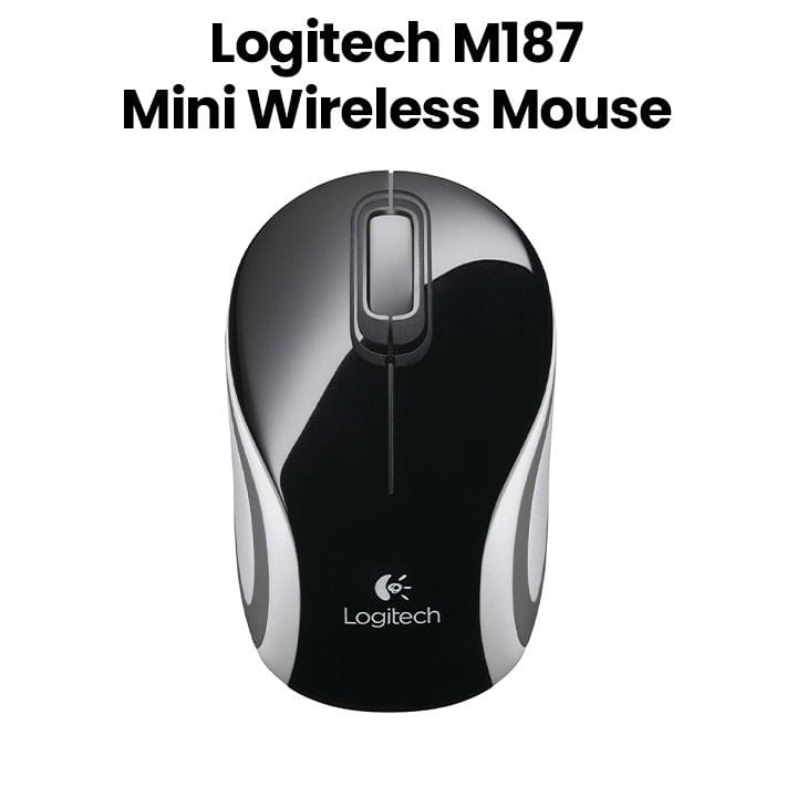 Logitech M187 Wireless Mini Mouse Black | 910-002731