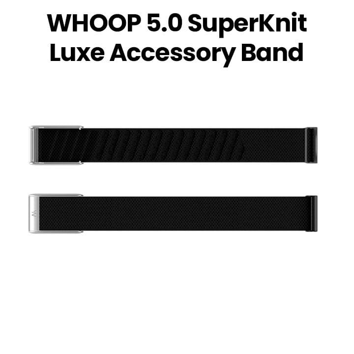 WHOOP MG SuperKnit Luxe Accessory Band – Obsidian/Titanium | 955-11-000-036-026