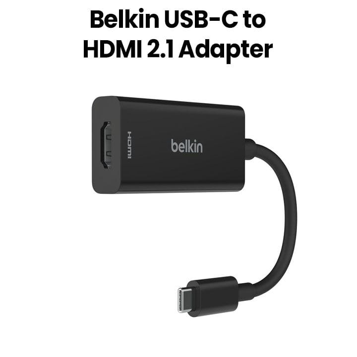 Belkin USB-C to HDMI 2.1 Adapter (8K 60 Hz HDR Compatible) | Black | AVC013BTBK