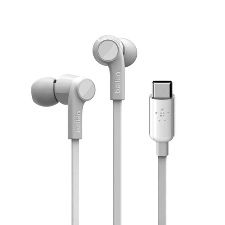 سماعات أذن داخلية بيلكن روكستار مع موصل يو إس بي تايب – سي | أبيض | G3H0002BTWHT