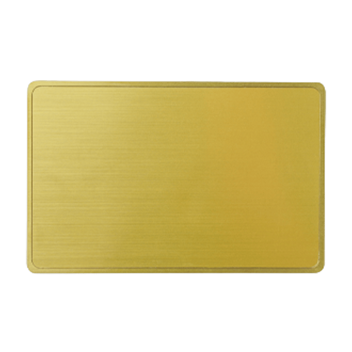 Customized Printed Border Metal NFC Business Card | Gold