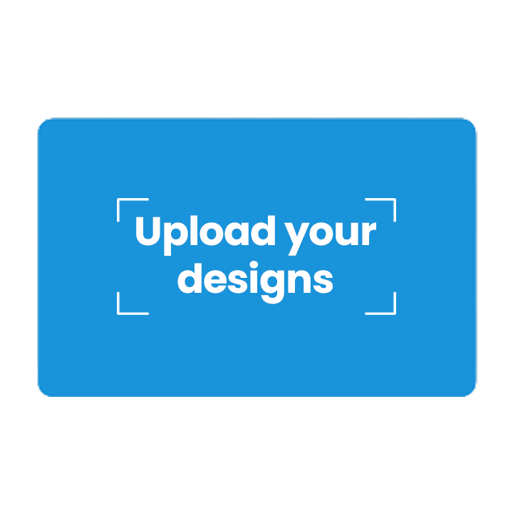 Customized Printed PVC NFC Business Card | Blue