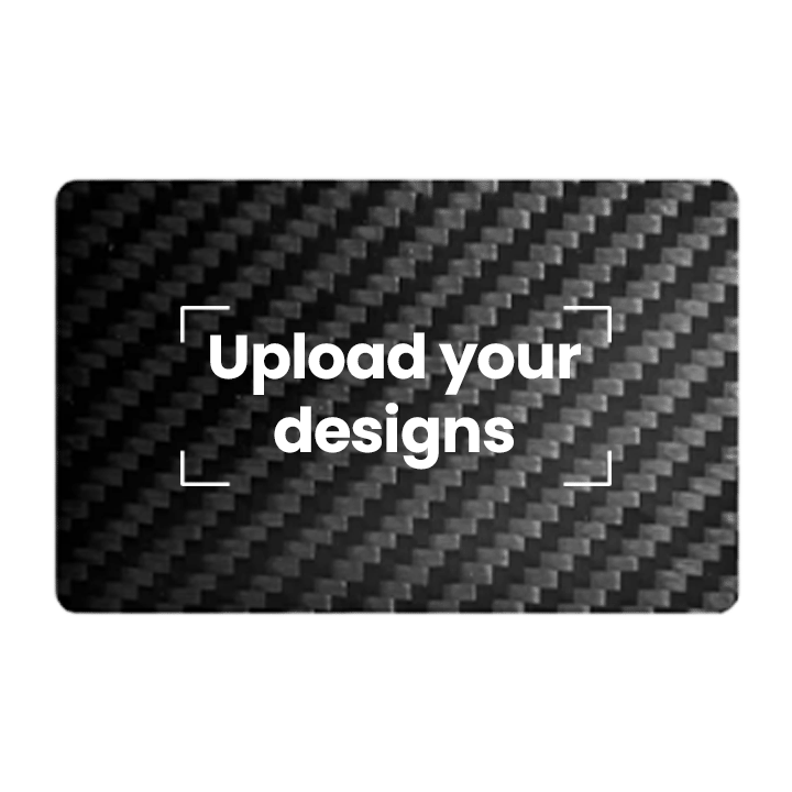 Customized Printed PVC NFC Business Card | Carbon Fiber Texture