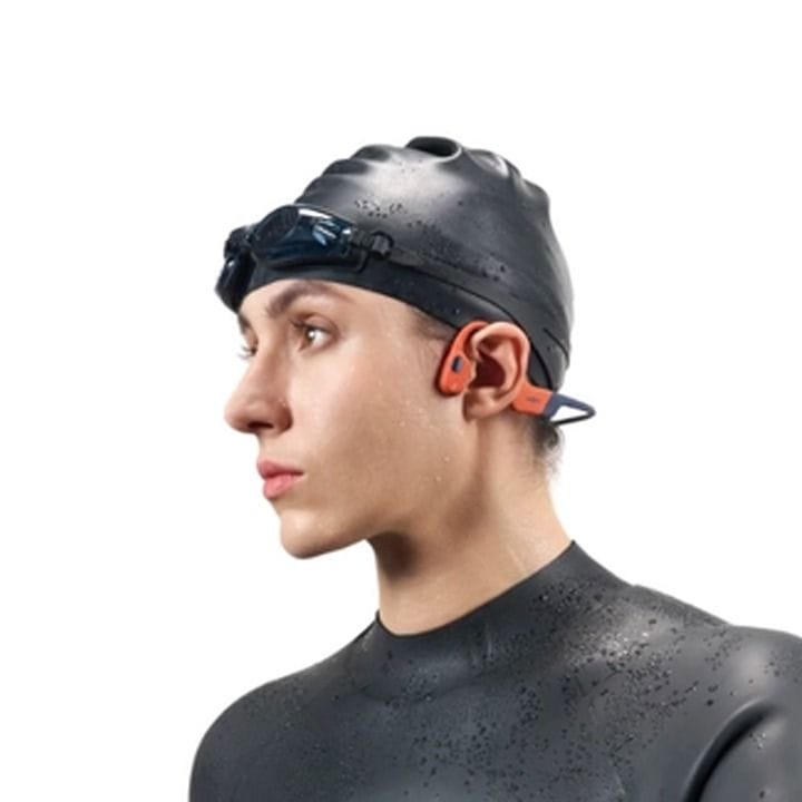 Shokz OpenSwim Pro Bone-Conduction Open-Ear Sport Headphones – Red | S710-ST-RD