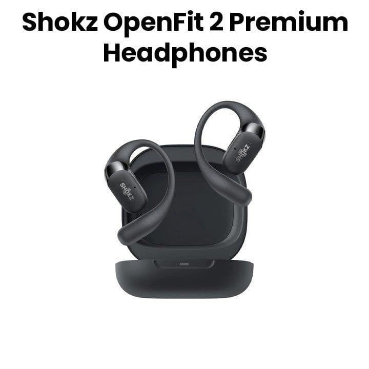 Buy Shokz OpenFit 2 Premium Bone-Conduction Headphones – Black