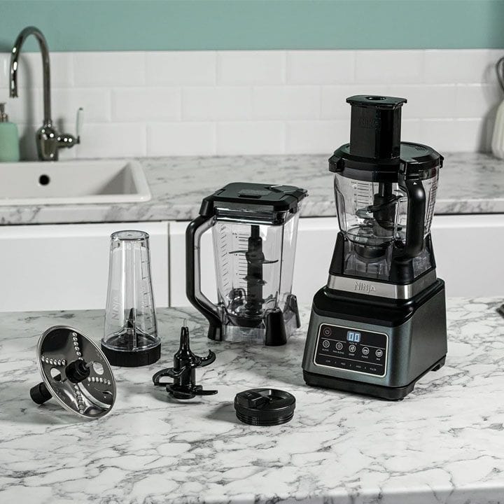 Ninja 3-in-1 Food Processor with Auto-iQ Technology – Black & Silver | BN800