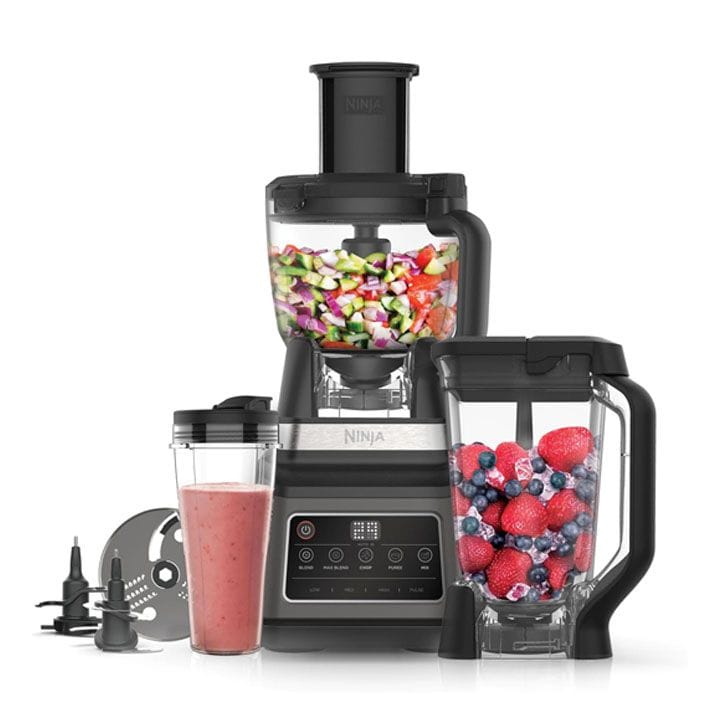 Ninja 3-in-1 Food Processor with Auto-iQ Technology – Black & Silver | BN800