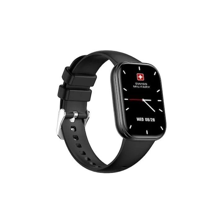 Swiss Military Rhine 3 Smart Band with Talking Feature & Heart Rate Monitor – Black |SM-BAND-RHINE3-BLKFBLKS