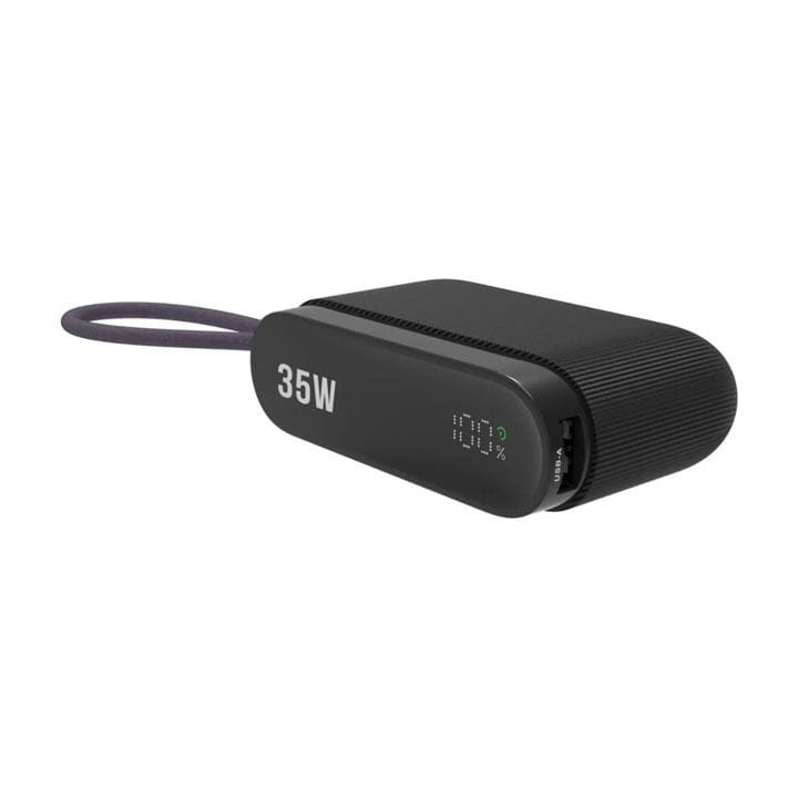 Swiss Military 10,000 mAh Compact Mini Power Bank with LED Display 35W – Black |SM-PB-10K-35W-MINI-LED-CBL