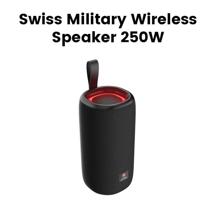 Swiss Military High Output Bluetooth Speaker – Black |SM-SPK-250W-25H