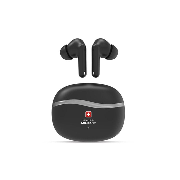 Swiss Military Victor 8 True Wireless Earbuds – Black |SM-VICTOR8-ANC-WL
