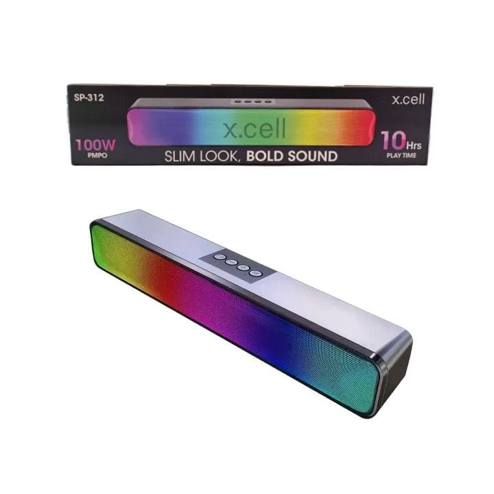 Xcell Hi-Fi Stereo Bluetooth Speaker 100W PMPO – Black | Model XL-SP312-100W-PMPO