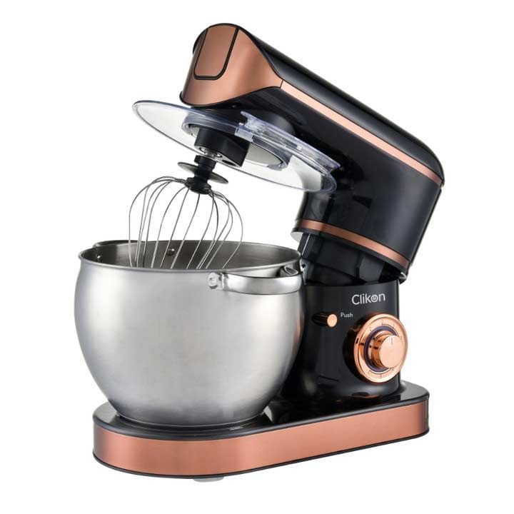 Clikon 1500W  3-in-1 Multi-Functional Stand Mixer – Black with Bronze |CK1201