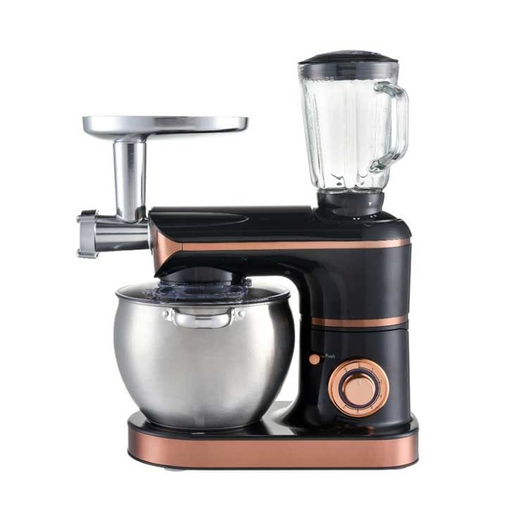 Clikon 1500W  3-in-1 Multi-Functional Stand Mixer – Black with Bronze |CK1201