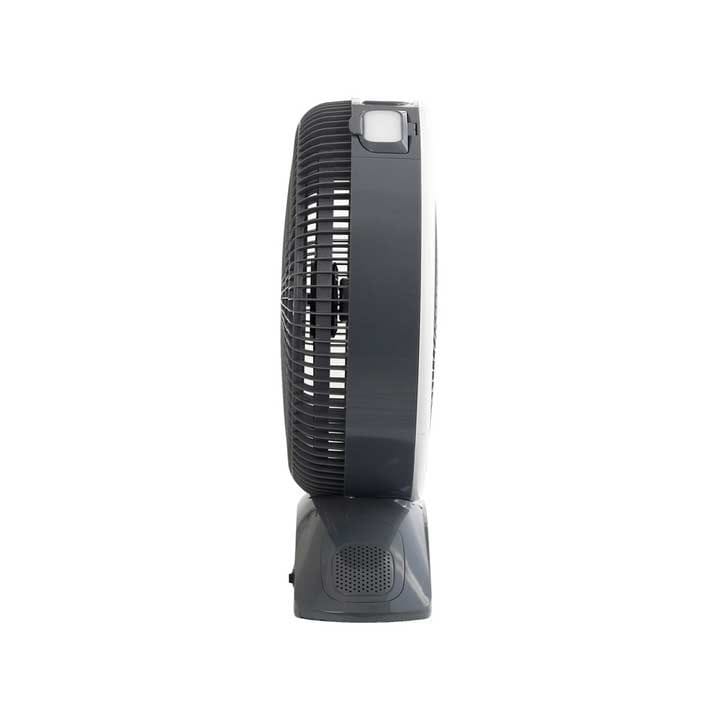 Clikon Rechargeable Fan with LED & Remote 7000mAh – Black |CK2025-BLK