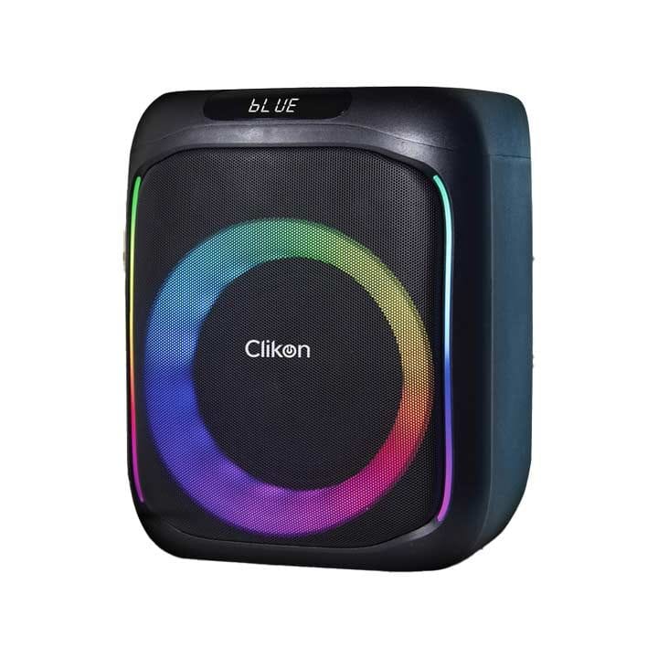 Clikon Rechargeable Speaker 6.5″ + 1.5″ with Mic – Black |CK878
