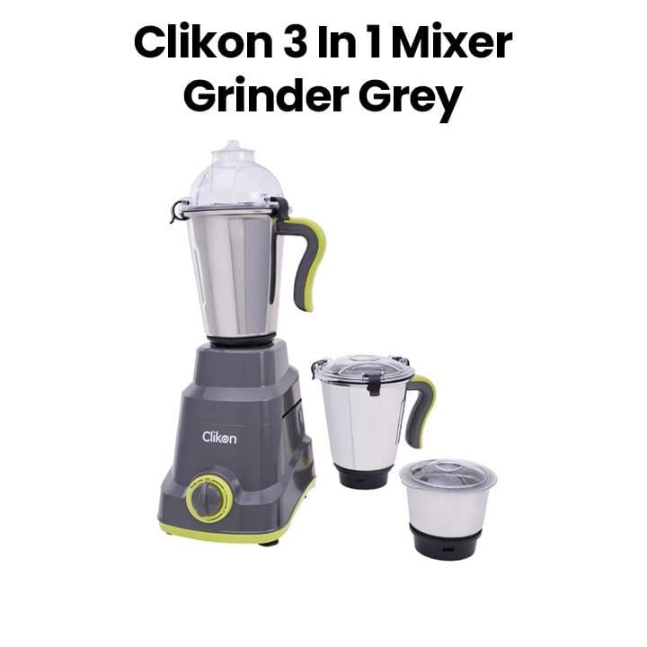 Clikon 750W  3-in-1 Mixer Grinder – Grey |CK2686