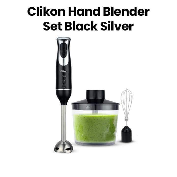 Clikon Hand Blender Set 600W – Black/Silver | CK2672