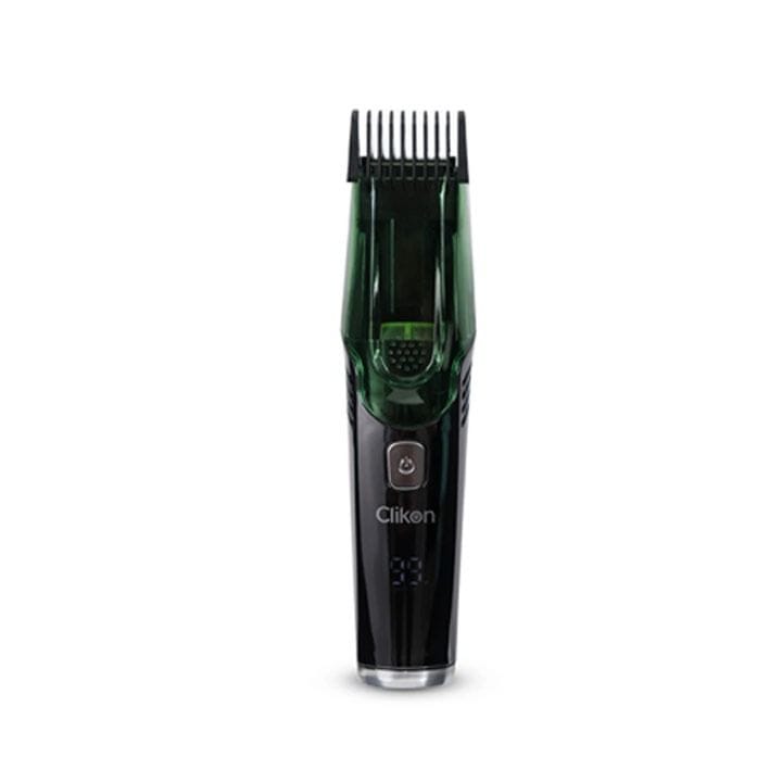 Clikon Vacuum Beard Hair Trimmer – Black/Green | CK3363
