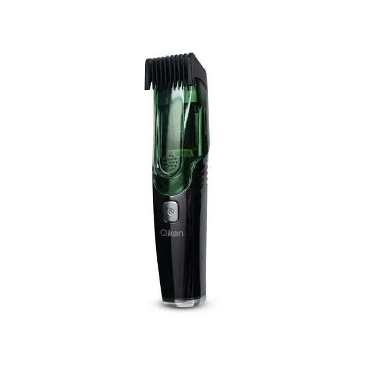 Clikon Vacuum Beard Hair Trimmer – Black/Green | CK3363