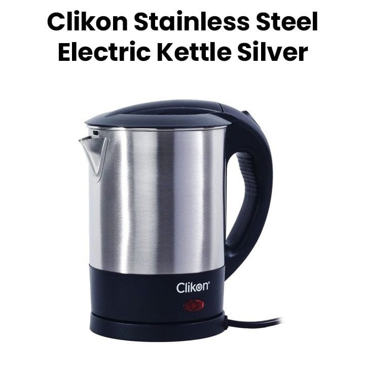Clikon Stainless Steel Electric Kettle 1.0L – Silver | CK5133