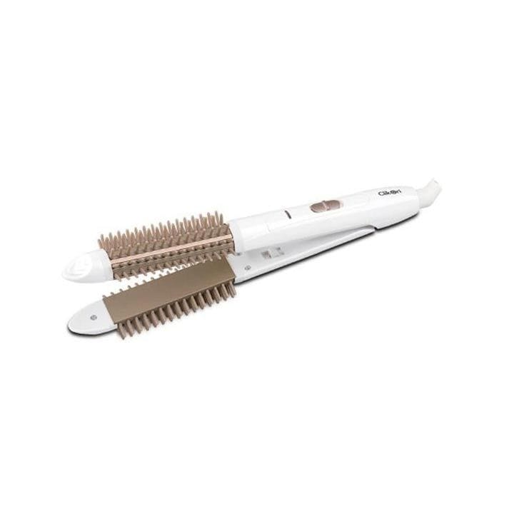 Clikon Hair Straightener with Comb 35W – White with Golden | CK3248