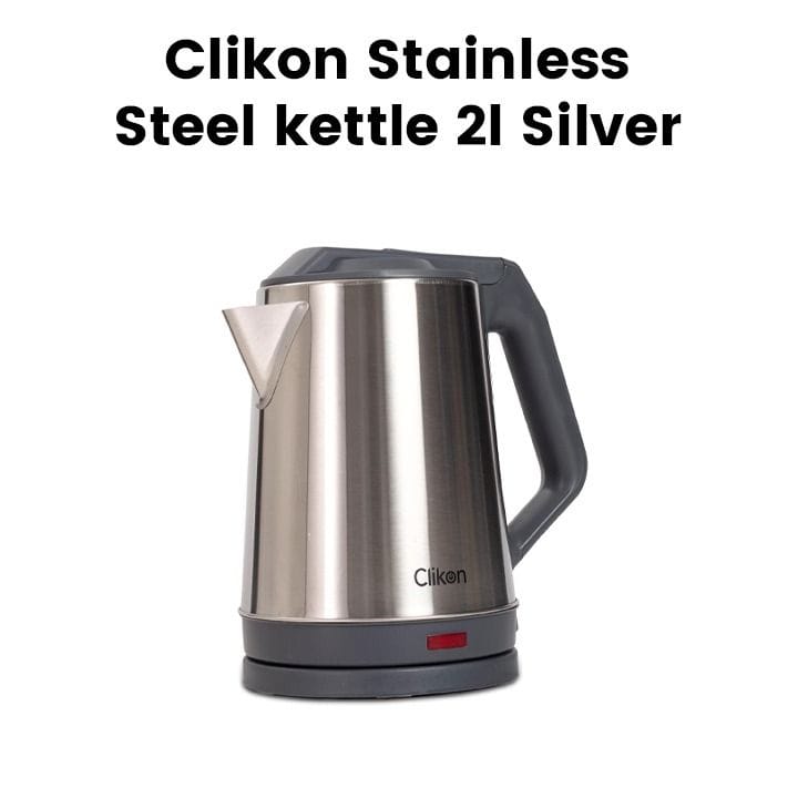 Clikon Stainless Steel Kettle 2.0L 1500W – Silver | CK5150